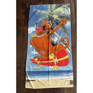 Vtg‎ 2000s Cartoon Network Scooby Doo Beach Towel Terry Cloth Y2K Skater